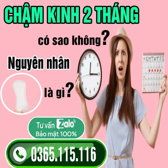 Chậm kinh 2 tháng có sao không? Nguyên nhân là gì?