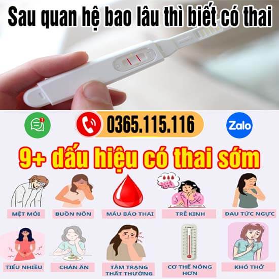 Sau quan hệ bao lâu thì biết có thai? 9 dấu hiệu có thai sớm